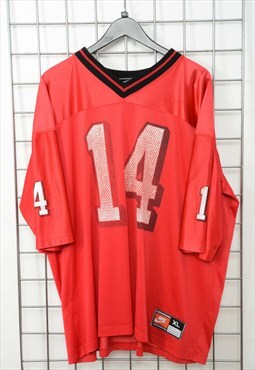 Vintage 90s Nike USA Football Top Red Size XL 