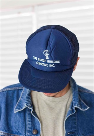 VINTAGE TRUCKER CAP HAT 90S ONE SIZE 1.9