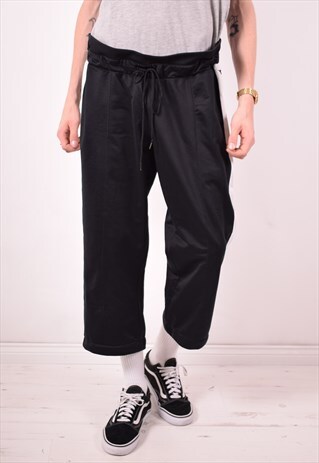 DIADORA MENS VINTAGE CAPRI TRACKSUIT TROUSERS XL BLACK 90S