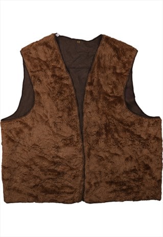 Vintage 90's Barbour Gilet Vest Sleeveless Button up Brown