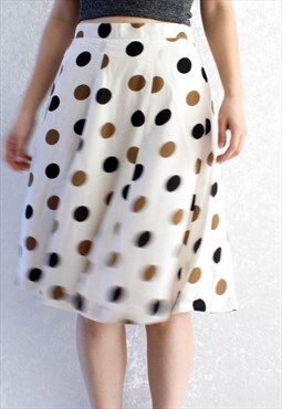 Vintage Skirt Polka Dot S T850