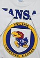 1990S KANSAS JAYHAWKS OFF WHITE SINGLE STITCH T-SHIRT
