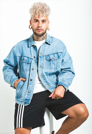 VINTAGE 80S ORIGINAL LEE BASIC DENIM JACKET / S6708