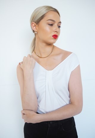 VINTAGE WHITE ARMANI TOP