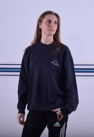 BLACK KAPPA SWEATSHIRT