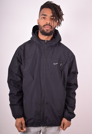 NIKE MENS VINTAGE JACKET XL BLACK 90S