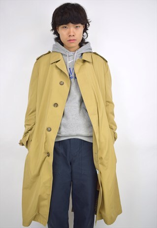 VINTAGE 90S BEIGE TRENCH COAT