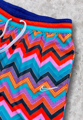 RARE VINTAGE NIKE BASKETBALL SHORTS PATTERNED XXL