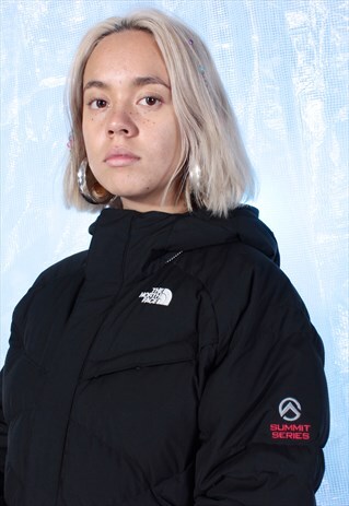 VINTAGE THE NORTH FACE BLACK PUFFA COAT