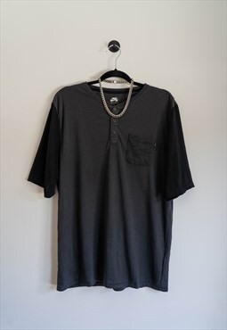 Vintage Nike Charcoal Grey Short Sleeve Pocket T-Shirt