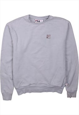 Vintage 90's Fila Sweatshirt Heavyweight Crew Neck Grey