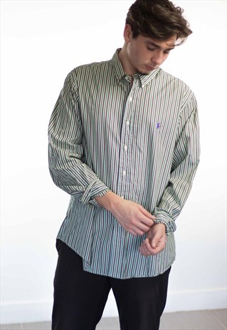VINTAGE POLO RALPH LAUREN LOGO SHIRT 90S XL 9.3