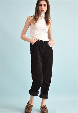 90'S RETRO CORDUROY REGULAR WAIST TROUSERS