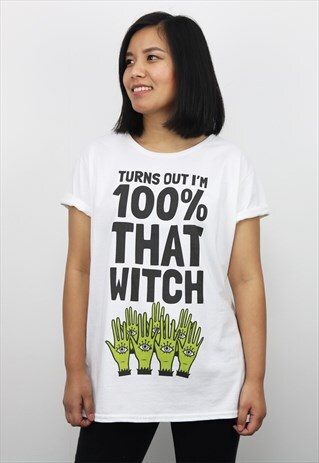 THAT WITCH WOMEN'S HALLOWEEN SLOGAN T-SHIRT
