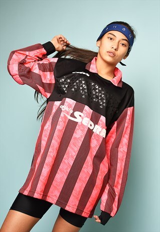 VINTAGE 90S RETRO DIADORA SPORTS JUMPER JERSEY TOP TEE