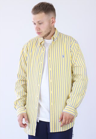 MENS RALPH LAUREN LONG SLEEVE STRIPED CASUAL SHIRT