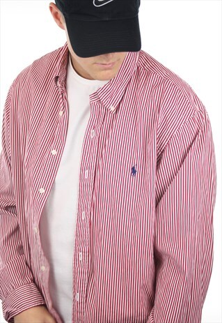 VINTAGE RALPH LAUREN STRIPED LONG SLEEVE SHIRT