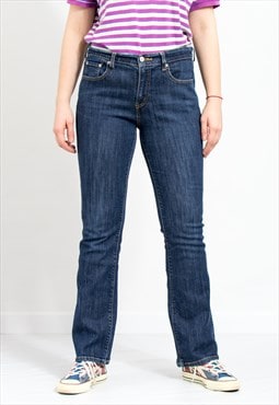 Levis y2k jeans in blue flared mid waist denim