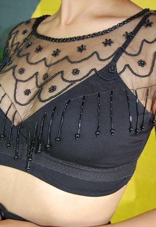 FESTIVAL/1920'S UNUSUAL BEADED ACCESSORY