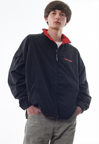 VINTAGE POLO SPORT RALPH LAUREN WINDBREAKER 90S BLACK