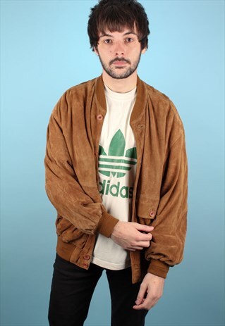 VINTAGE SUEDE BOMBER JACKET ASM1291
