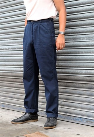 VINTAGE RALPH LAUREN NAVY CHATFIELD PANT CHINO TROUSERS