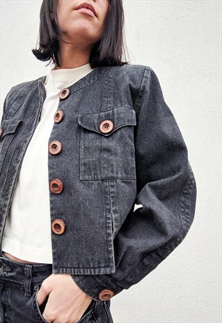 VINTAGE RARE YVES SAINT LAURENT DENIM JACKET