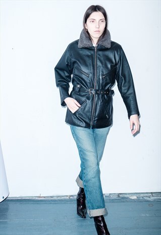 VINTAGE LEATHER BIKER JACKET