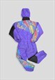 VINTAGE 1980S CRAZY ABSTRACT PATTERN SKI SNOW SUIT