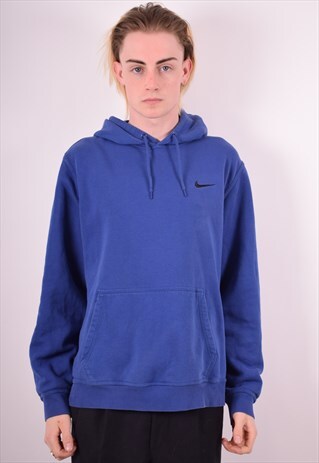 NIKE MENS VINTAGE HOODIE JUMPER XL PURPLE 90S