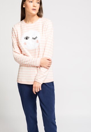 LONG, MICRO FLEECE, MOON PYJAMA