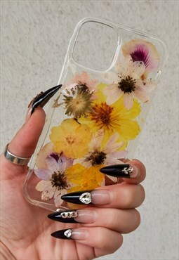 Pressed Flowers iPhone Case for the iPhone 12/ iPhone 12 Pro