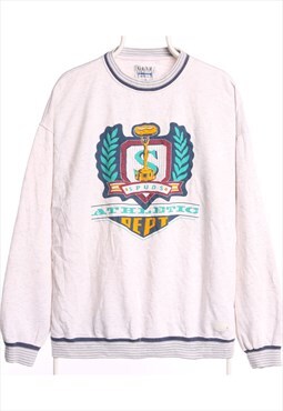 Vintage 90's Gear Sweatshirt Athletic Dept Crewneck Grey