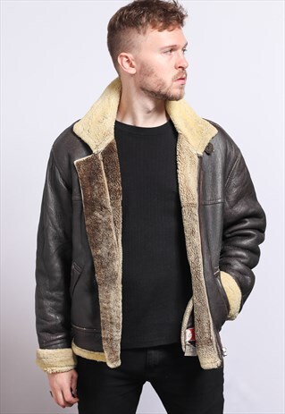 VINTAGE LEATHER AVIATOR JACKET