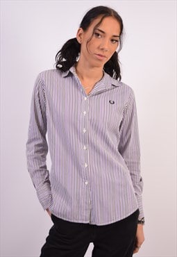 Vintage Fred Perry Shirt Stripes Multi