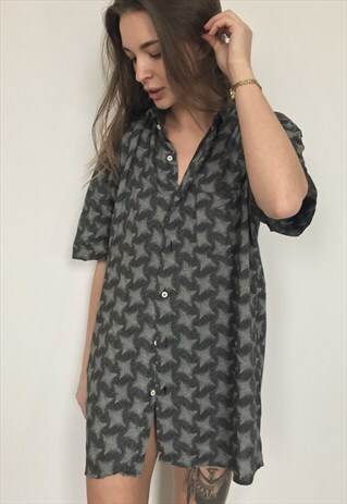 PATTERNED OVERSIZED RETRO VINTAGE UNISEX FESTIVAL SHIRT
