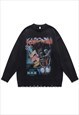 ANIME SWEATER KNIT DISTRESSED JUMPER DRAGON BALL TOP CREAM