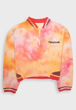 '90s Reebok tie-dye cropped sweatshirt