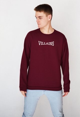 BURGUNDY SCOPE (WHITE) SWEATSHIRT