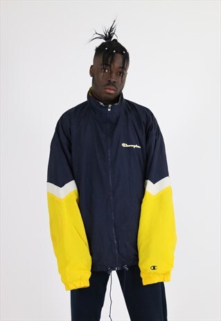 VINTAGE CHAMPION SPORTS TRACKSUIT TOP WINDBREAKER JACKET