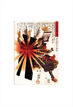 Japanese Ukiyo-e Art Print Poster Woodblock Wall Art Samurai