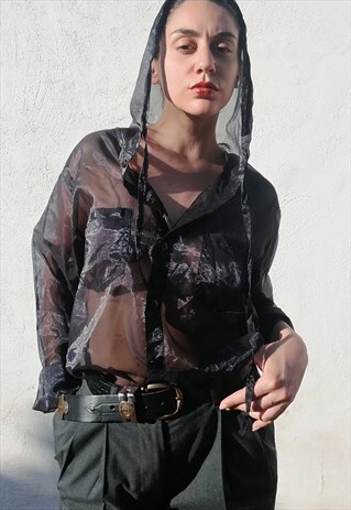 90'S NORMCORE TRANSLUCENT BLOUSE