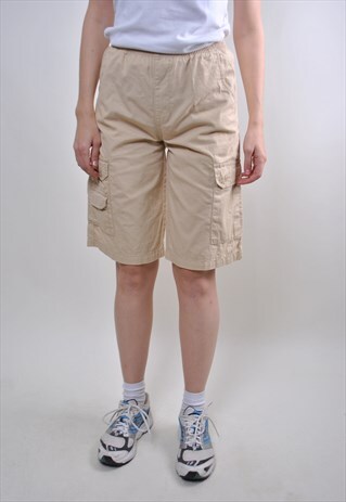 80S WOMAN HIGH WAIST WORKER CARGO SHORTS