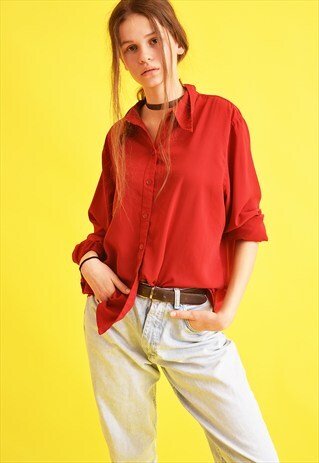 90'S RETRO GRUNGE OVERSIZED MOMS SHIRT TOP
