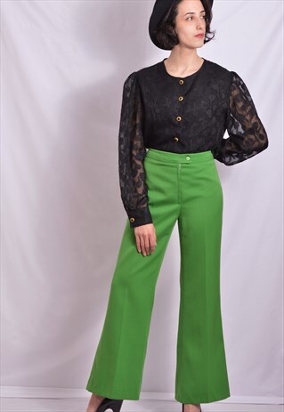 LIGHT GREEN VINTAGE 70S PANTS