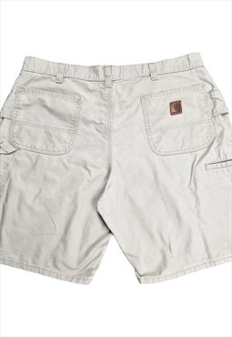 Men's Carhartt Carpenter Shorts in Beige Size W38