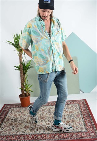 VINTAGE HAWAIIAN SHIRT IN GREEN