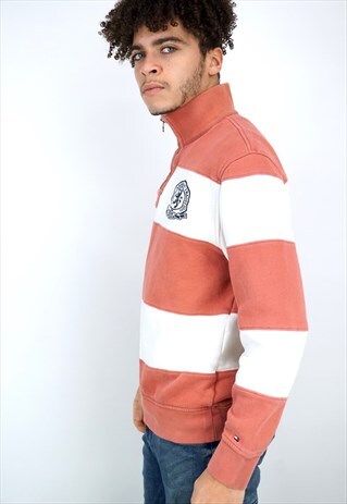 VINTAGE 90'S TOMMY HILFIGER 1/4 ZIP SWEATSHIRT