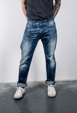VINTAGE BLUE LEVI'S 506 PAINT JEANS