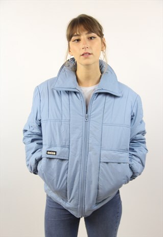 VINTAGE BLUE PADDED 90S JACKET